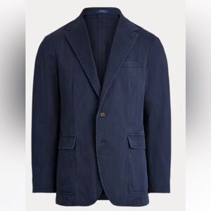 Polo Ralph Lauren Unconstructed Tailored Chino Jacket Navy Size Small/P
